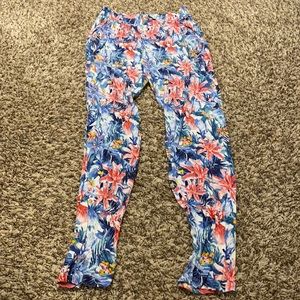 Flower print pants size S